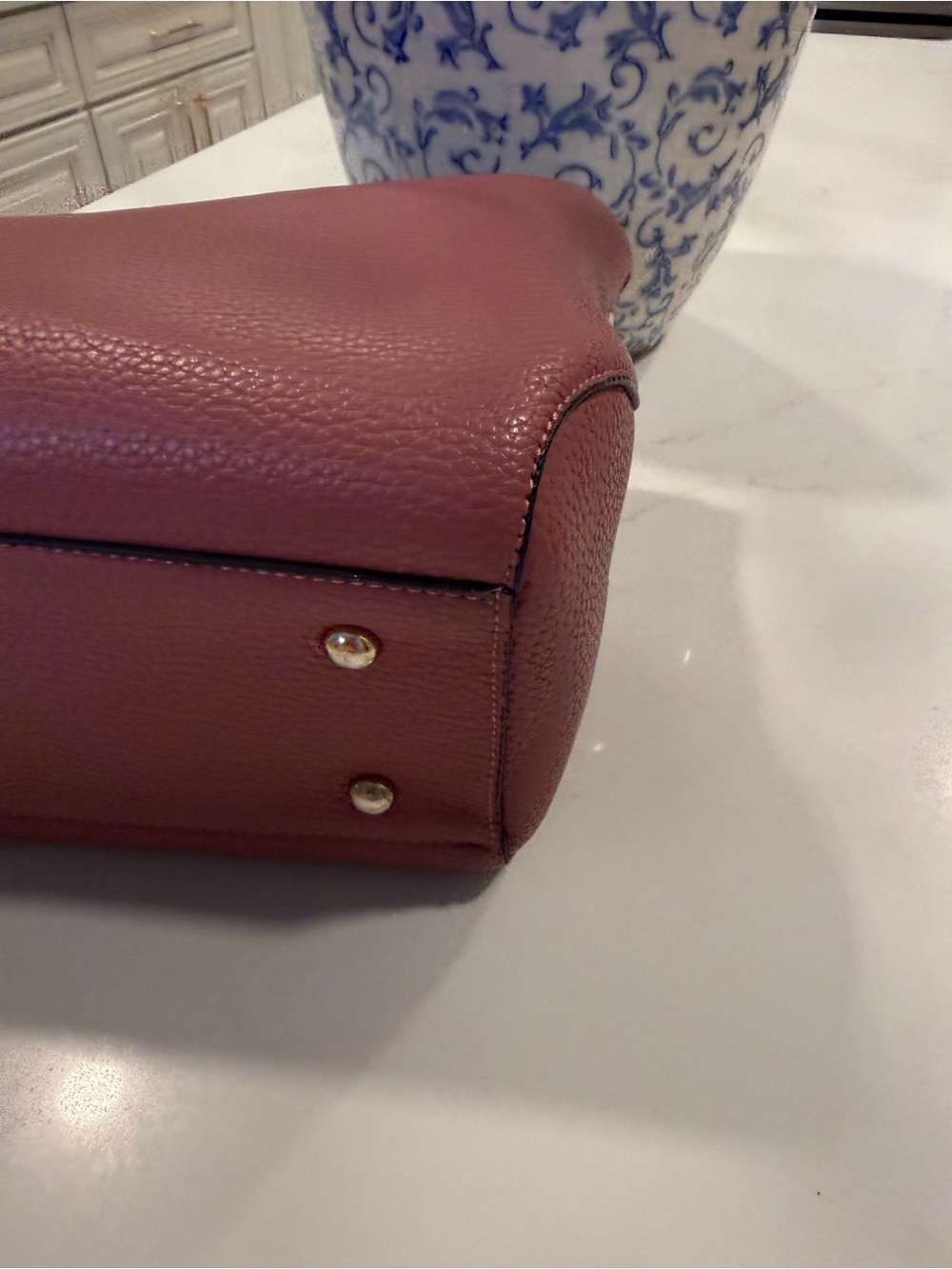 Miu Miu Rose Pink Pebbled Leather Satchel with Gold Hardware - Picture 6 of 9